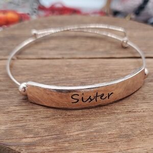 Light Rose Gold Tone Sister Bracelet‎ B3007